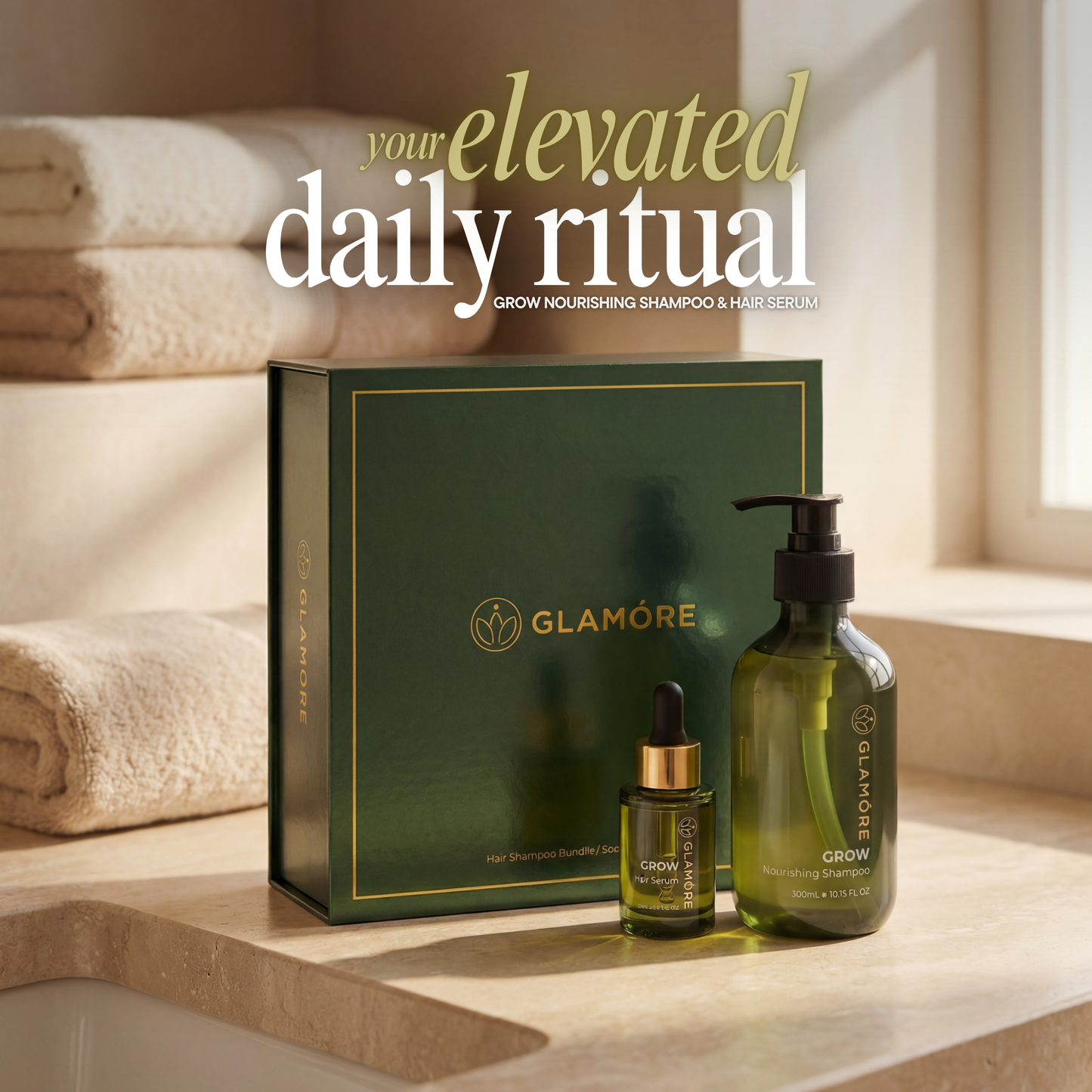 GROW Hair Bundle: Advanced Hair Growth Formula